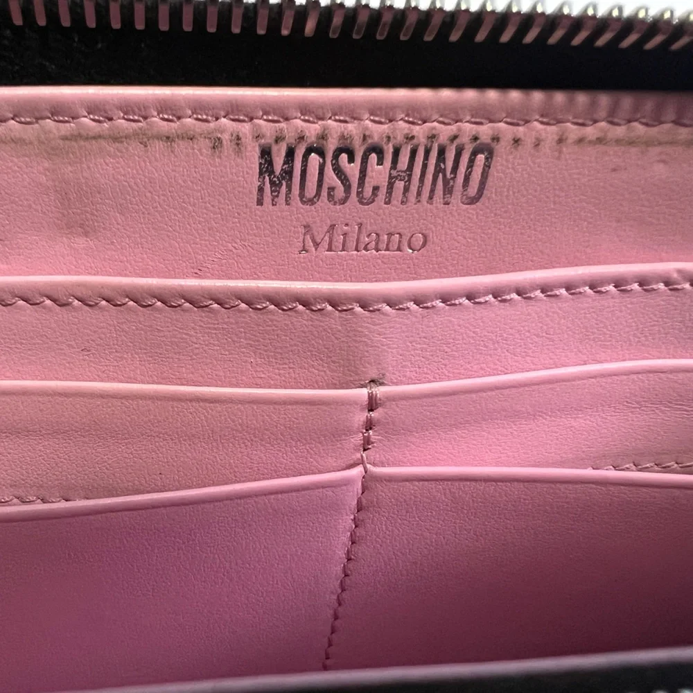 Moschino Pink Space Bear Wallet